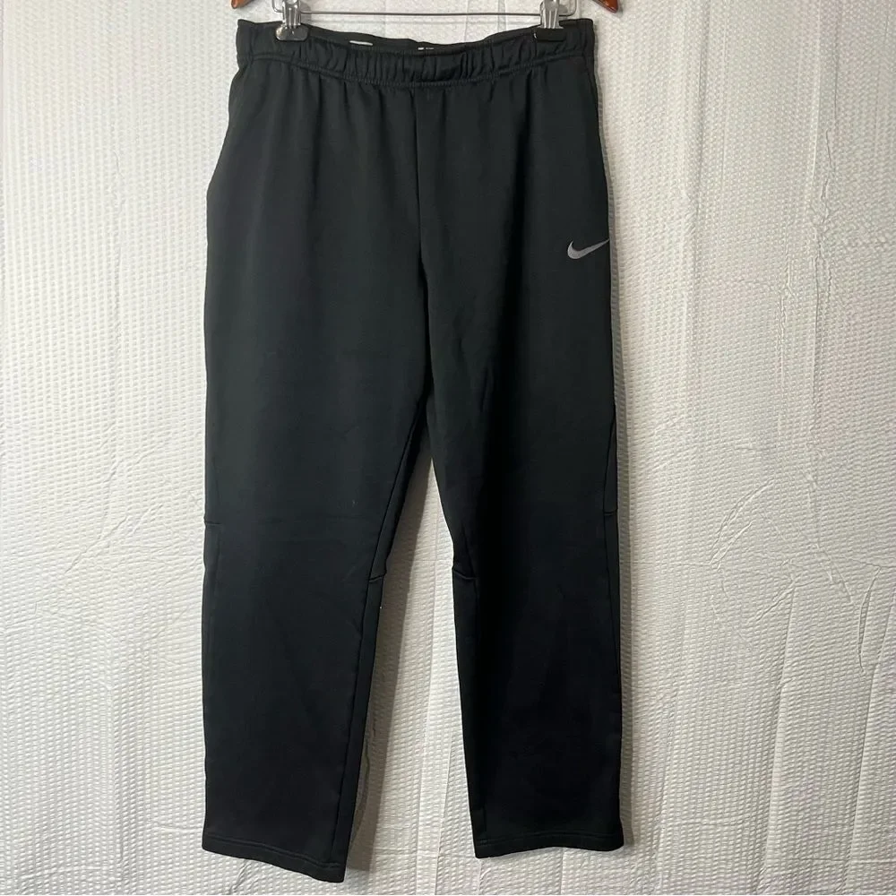 Nike Black Fleece Lined Polyester Running Jogging Pants Size XL